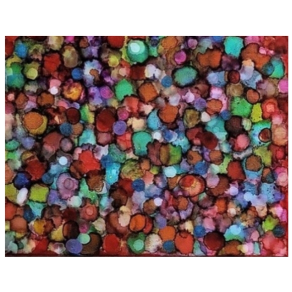 Hand Crafted Abstract Design 11x14 Inches Canvas Painting - Picture 4 of 4